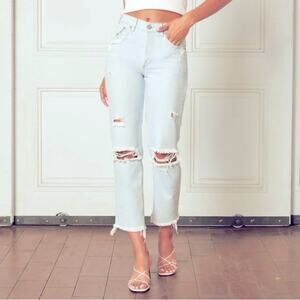 NWT Boyish Tommy hi waist rigid straight destroyed jeans in Spectacular Now, 29